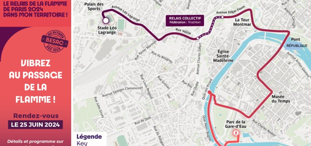 Passage de la Flamme Olympique